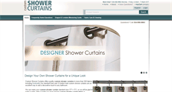 Desktop Screenshot of customshowercurtains.net